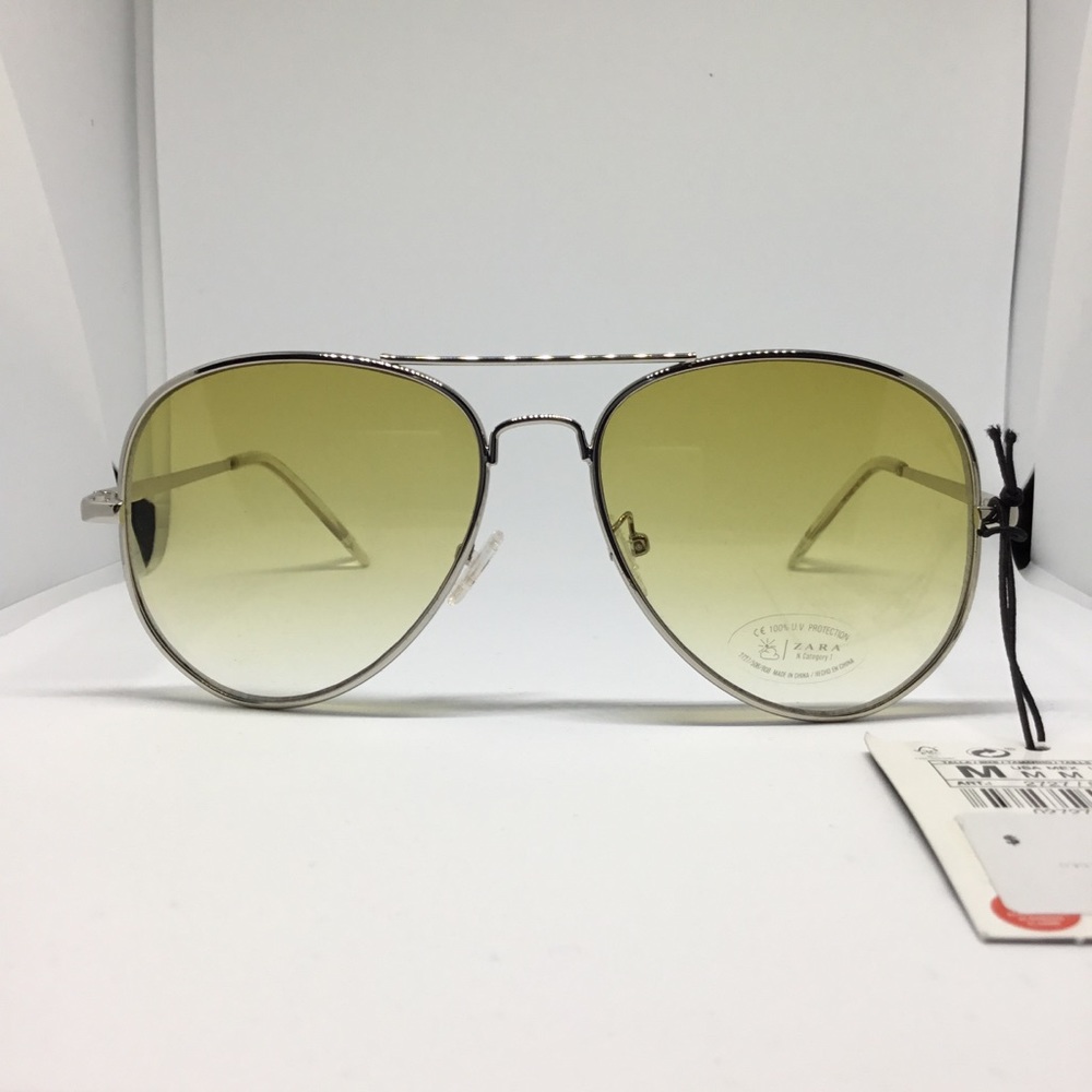 ZARA Unisex Yellow Lense Sunglasses - Picture 3 of 7